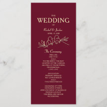 Red Burgundy Bröllop
