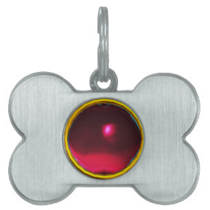 RED BURGUNDY RUBY GEM STONE NAMNBRICKA HUSDJUR