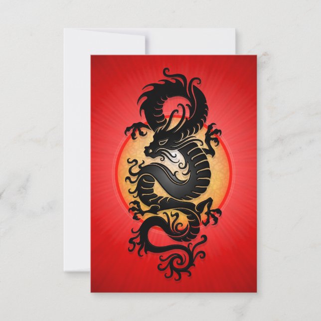 Red Burst Chinese Dragon (Framsida)