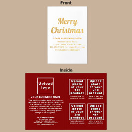Red Business Brand på julklapp Folierat Kort