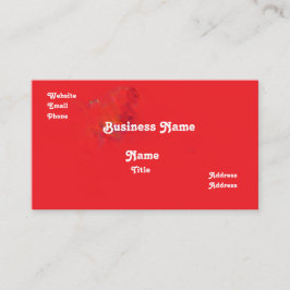 Red Business Card Visitkort