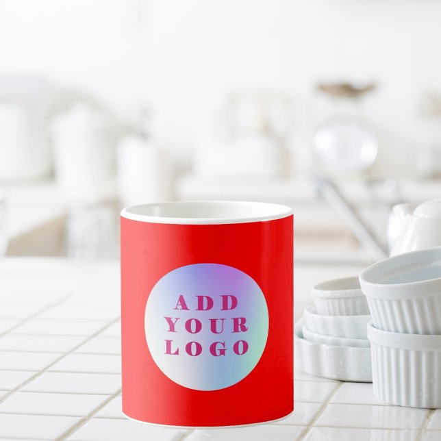 Red business logotyp kaffemugg (Skapare uppladdad)