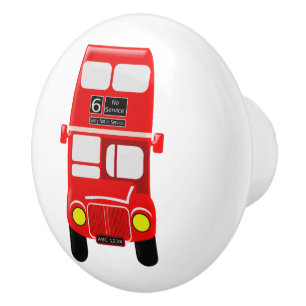 Red Buss Design Knopp