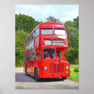 RED BUSS POSTER