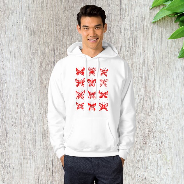 Red Butterflies Manar Hoodie (Skapare uppladdad)