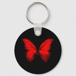 Red Butterfly Basic Keychain Nyckelring
