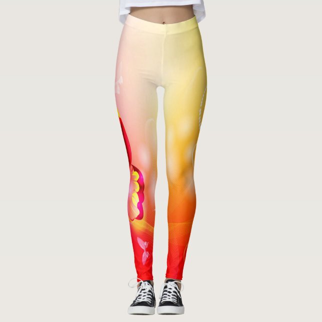 Red Butterfly Leggings (Framsida)