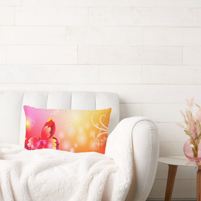 Red Butterfly Lumbarkudde (Soffa)