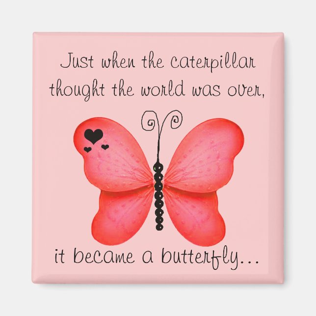 Red Butterfly Magnet (Framsidan)