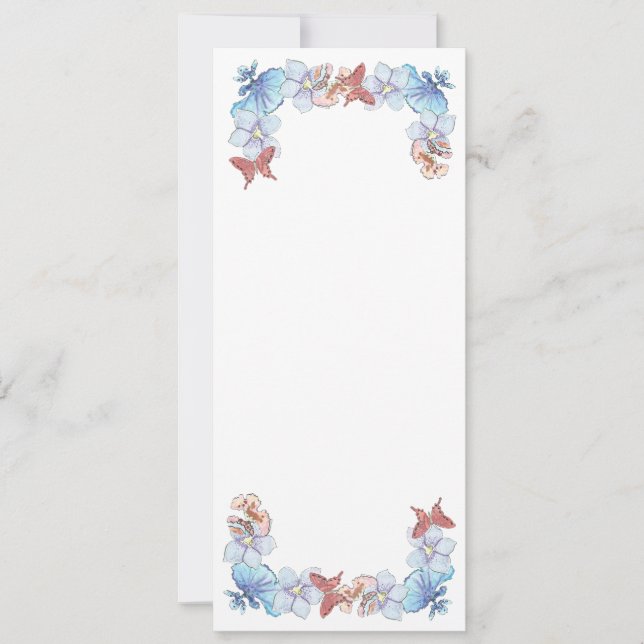 Red Butterfly Orchid Matte 4 tum x 9,25 tum (Framsida)