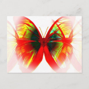 Red Butterfly Vykort