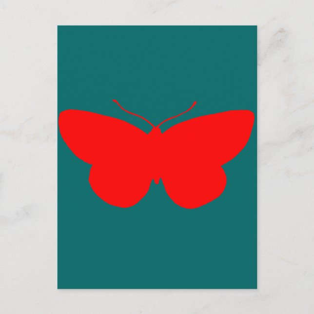 Red Butterfly Vykort (Framsida)