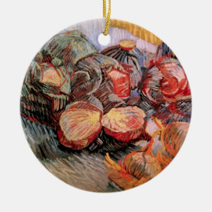 Red Cabbages and Onions by Vincent van Gogh Julgransprydnad Keramik