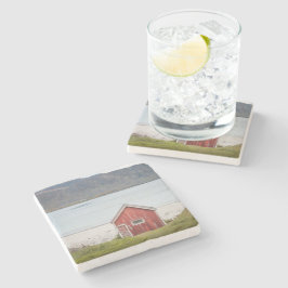 Red Cabin Ramberg Lofoten Stenunderlägg