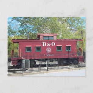 Red Caboose. Ellicott City, MD Vykort