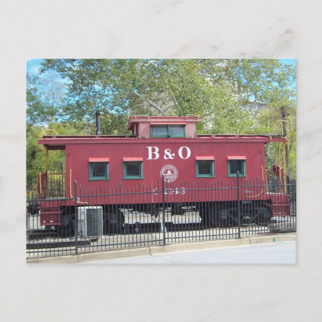 Red Caboose. Ellicott City, MD Vykort (Framsida)
