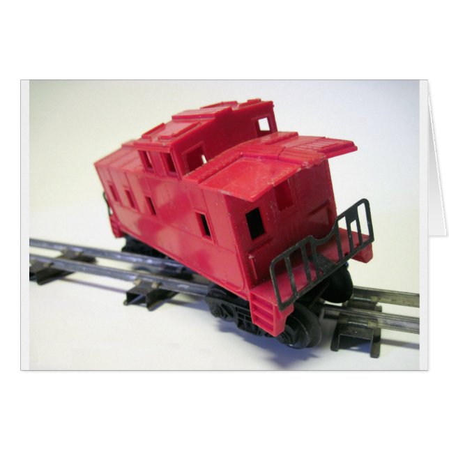 Red Caboose Hälsningskort (Framsidan Horizontal)
