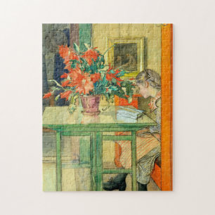 Red Cactus och Lisbeth Reading Carl Larsson Pussel