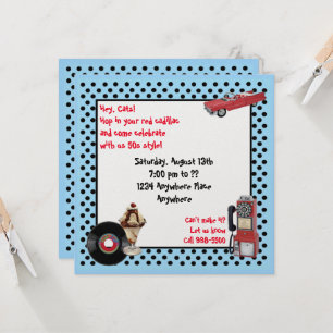 Red Cadillac Inbjudningar