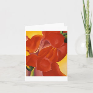 Red Calla av Georgia O'Keeffe Kort