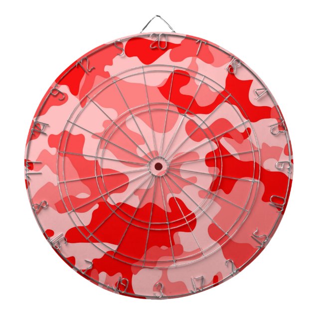 Red Camo Dartboard Piltavla (Framsidan)