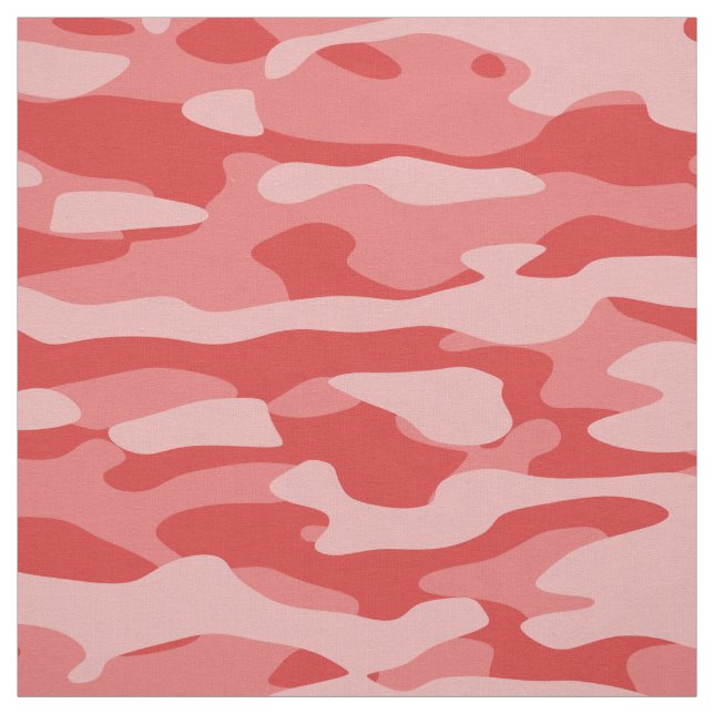 Red Camo Fabric Tyg (Provkarta)