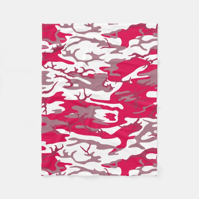 Red Camo Fleecefilt (Framsidan)