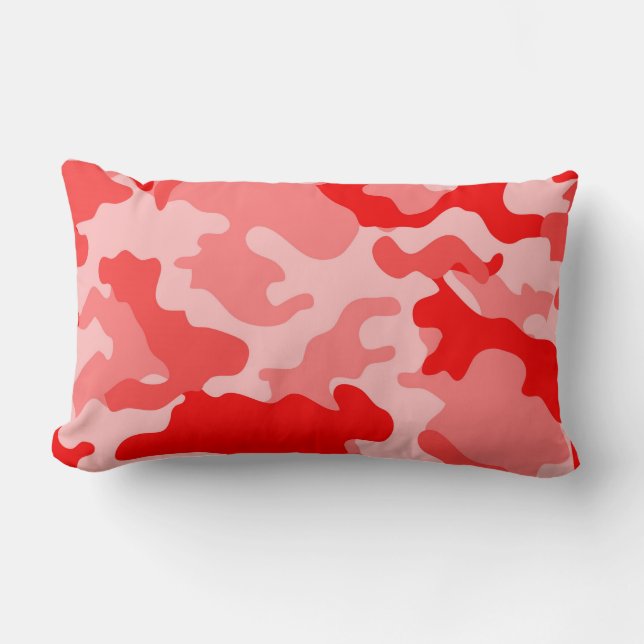 Red Camo Lumbar Pillow Lumbarkudde (Framsida)