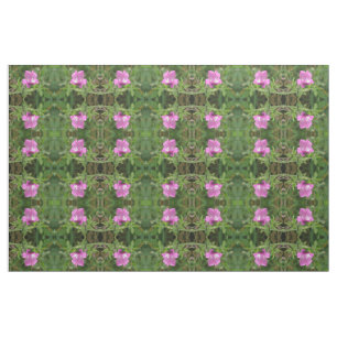 Red Campion Wuildblomma Patterned Fabric Tyg