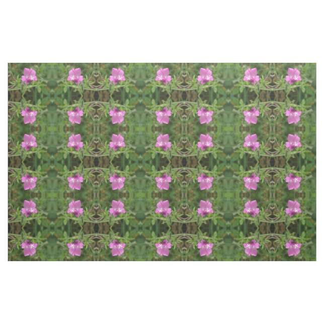 Red Campion Wuildblomma Patterned Fabric Tyg (Fat Quarter)