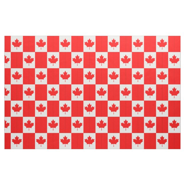 Red Canada Maple Löv Flagga Anpassningsbar Fabric Tyg (Fat Quarter)