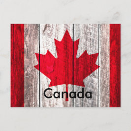 Red Canadian maple löv - canada flagga Vykort