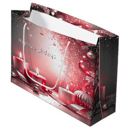 Red Candles Decorative jul Helgdag Gift Bag