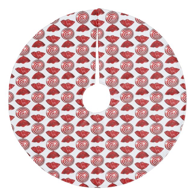 Red Candy 4 Julgran Skirt Julgransmatta Fleece (Framsidan)