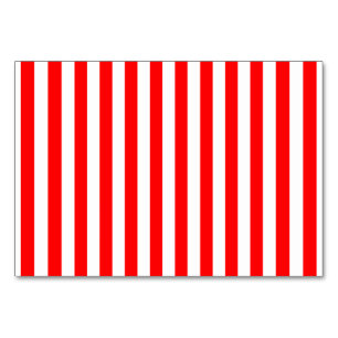Red Candy cane Rand Bordsnummer