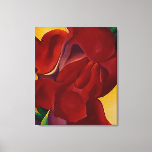 Red Canna 1923 Georgia O'Keeffe oljemålning Print Canvastryck