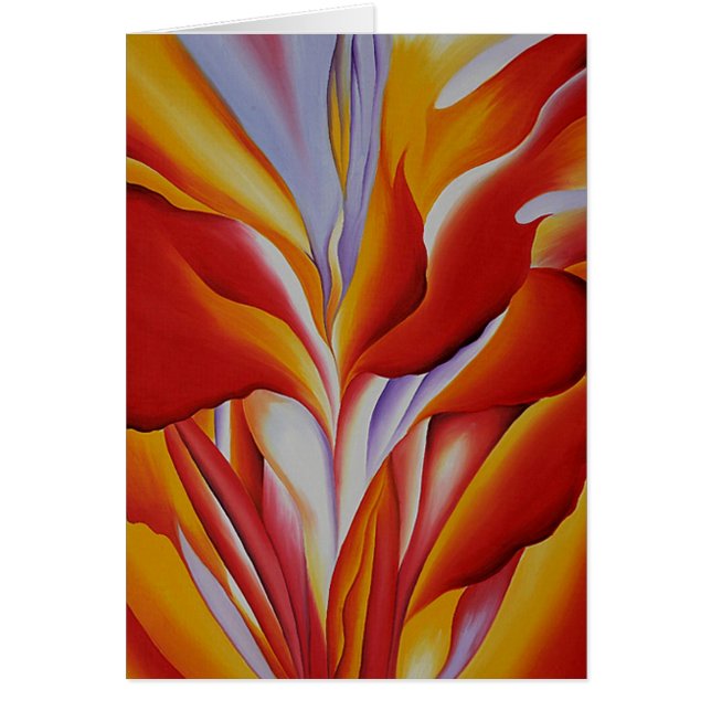 Red Canna Hälsningskort (Framsidan)