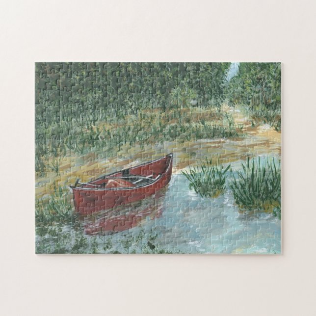 Red Canoe in Pump Slough Pussel (Horisontell)
