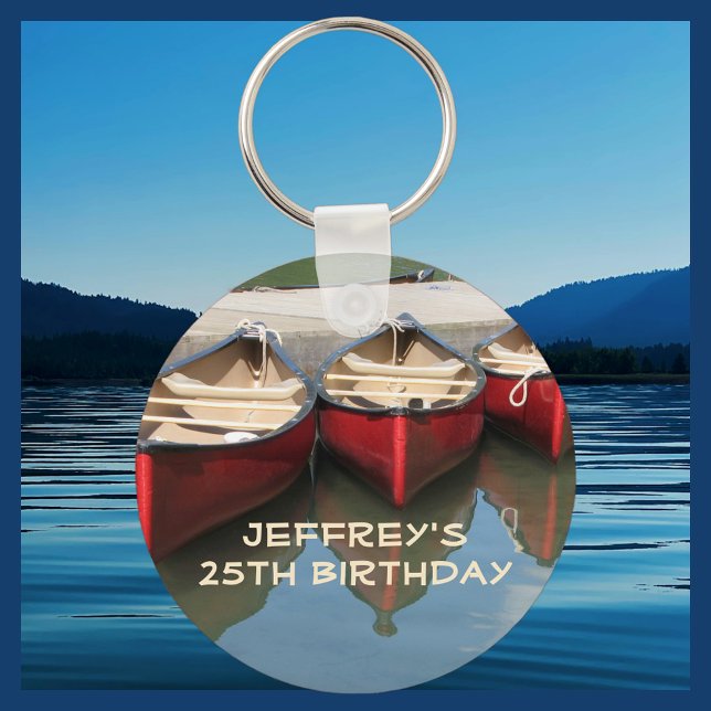 Red Canoes Personlig Keychain (Nyckelring) Nyckelring (Skapare uppladdad)