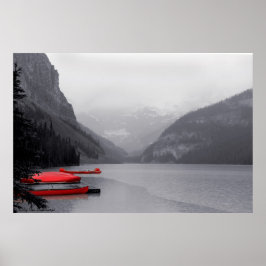 Red Canoes Poster