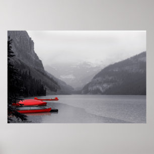 Red Canoes Poster