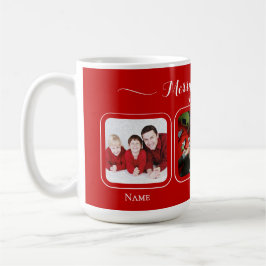 Red canvas Christmas Family Mug Kaffemugg