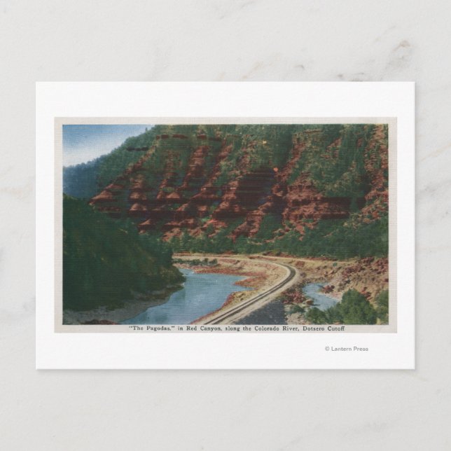 Red Canyon, Colorado Vykort (Framsida)