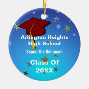 Red Cap och Stars Studenten ornament