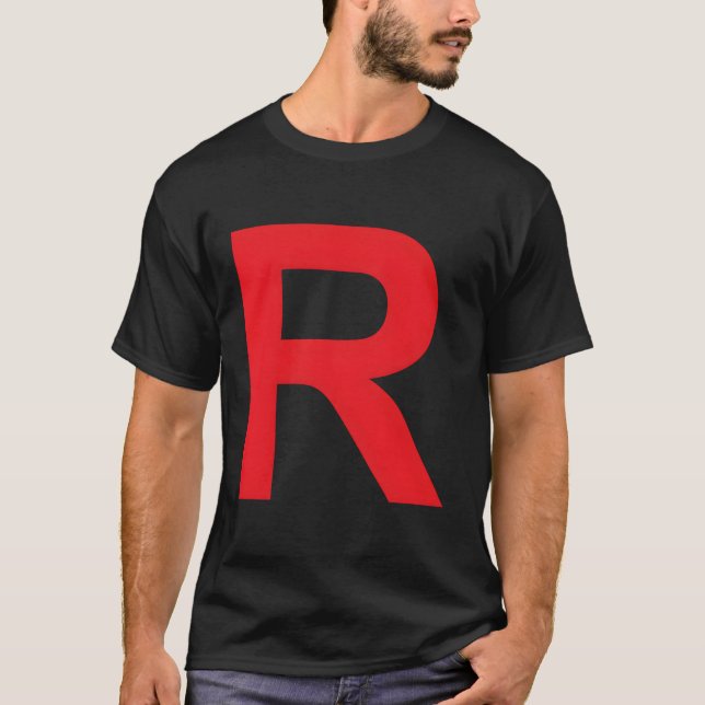 Red Capital R Gamers T Shirt (Framsida)