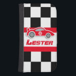 Red car auto sport namn och sifferpojkar flap fodr galaxy s4 plånboksfodral<br><div class="desc">Original Graphics auto sport flap fodral för stora och små motorpojkar. Perfekter för att ge efter för auto Grand Prix och andra unga fläkt och bensindrivna spjutspetsar. Det här enastående designade fodral har grafisk, kontrollerad flagga och röd sportbil. Anpassa med speciellt nummer eller ålder. Exempel: Lester 10. Helt designad av...</div>