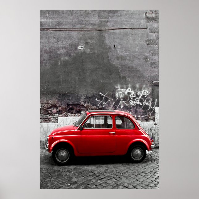 Red car poster (Framsidan)