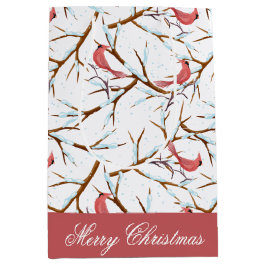 Red Cardinal Bird Mönster God jul Gift Bag
