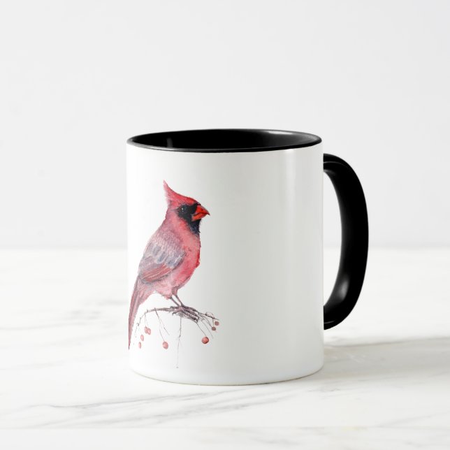 Red Cardinal Bird Mugg (Framsida höger)