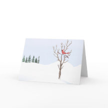 Red Cardinal Bird Peace on Earth God jul